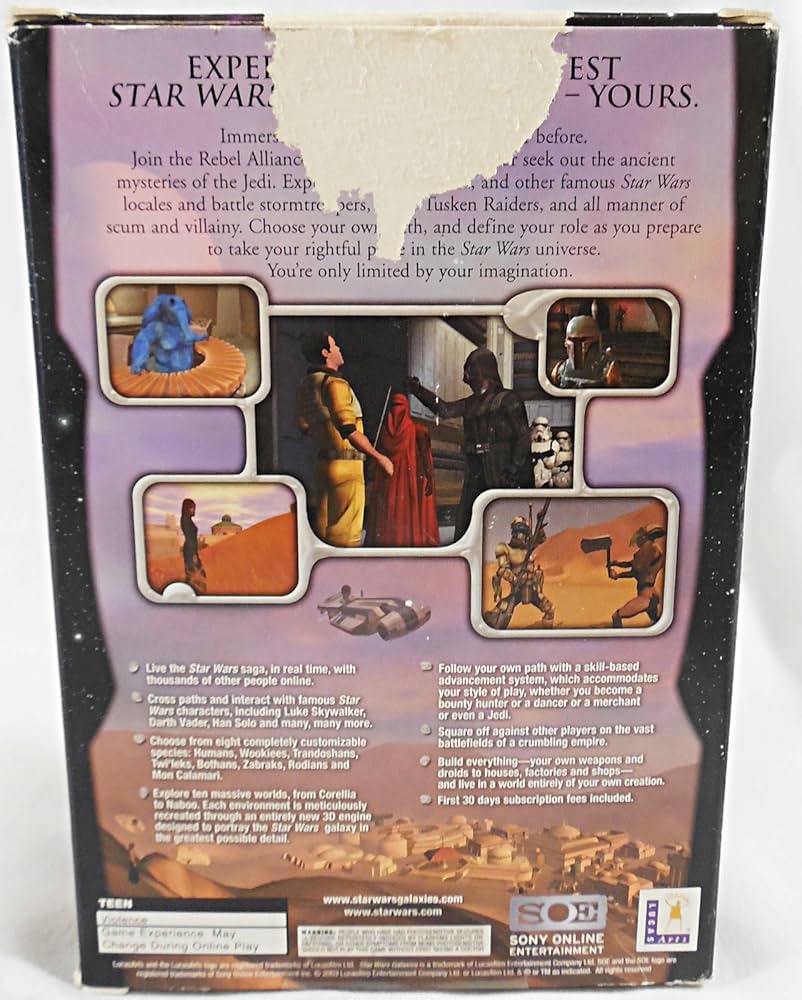 PCゲーム STAR WARS GALAXIES コマンダーBOX 完全日本語版 PCゲーム STAR WARS GALAXIES コマンダーBOX 完全日本語版